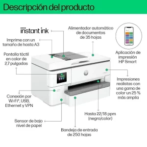 Impresora multifunción tinta officejet pro 9720e a3